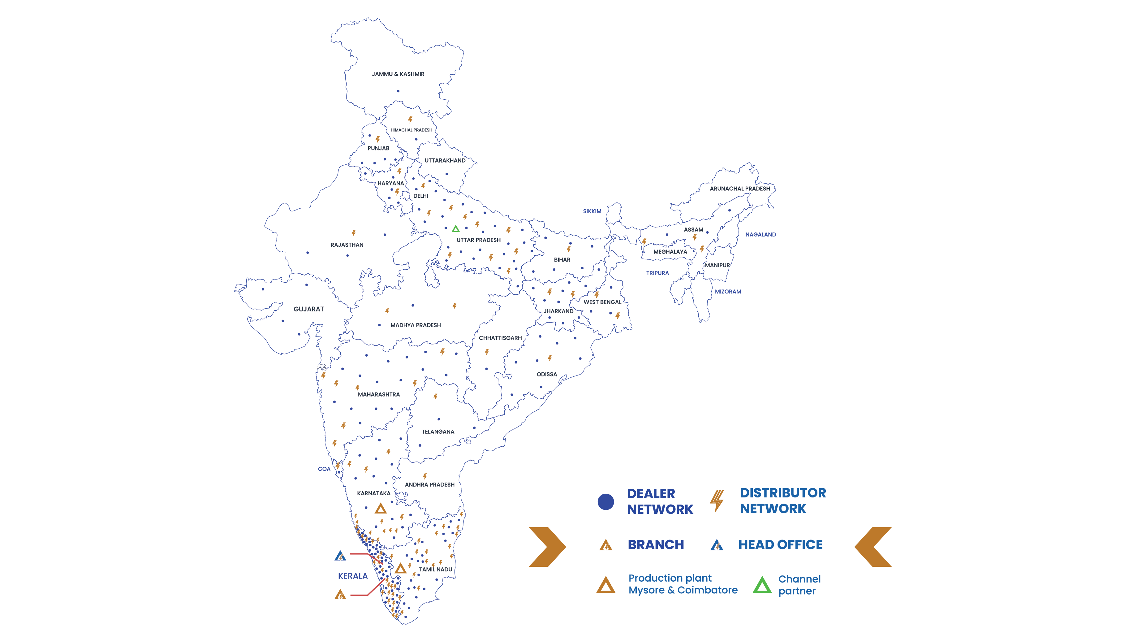 Distributor Network Map
